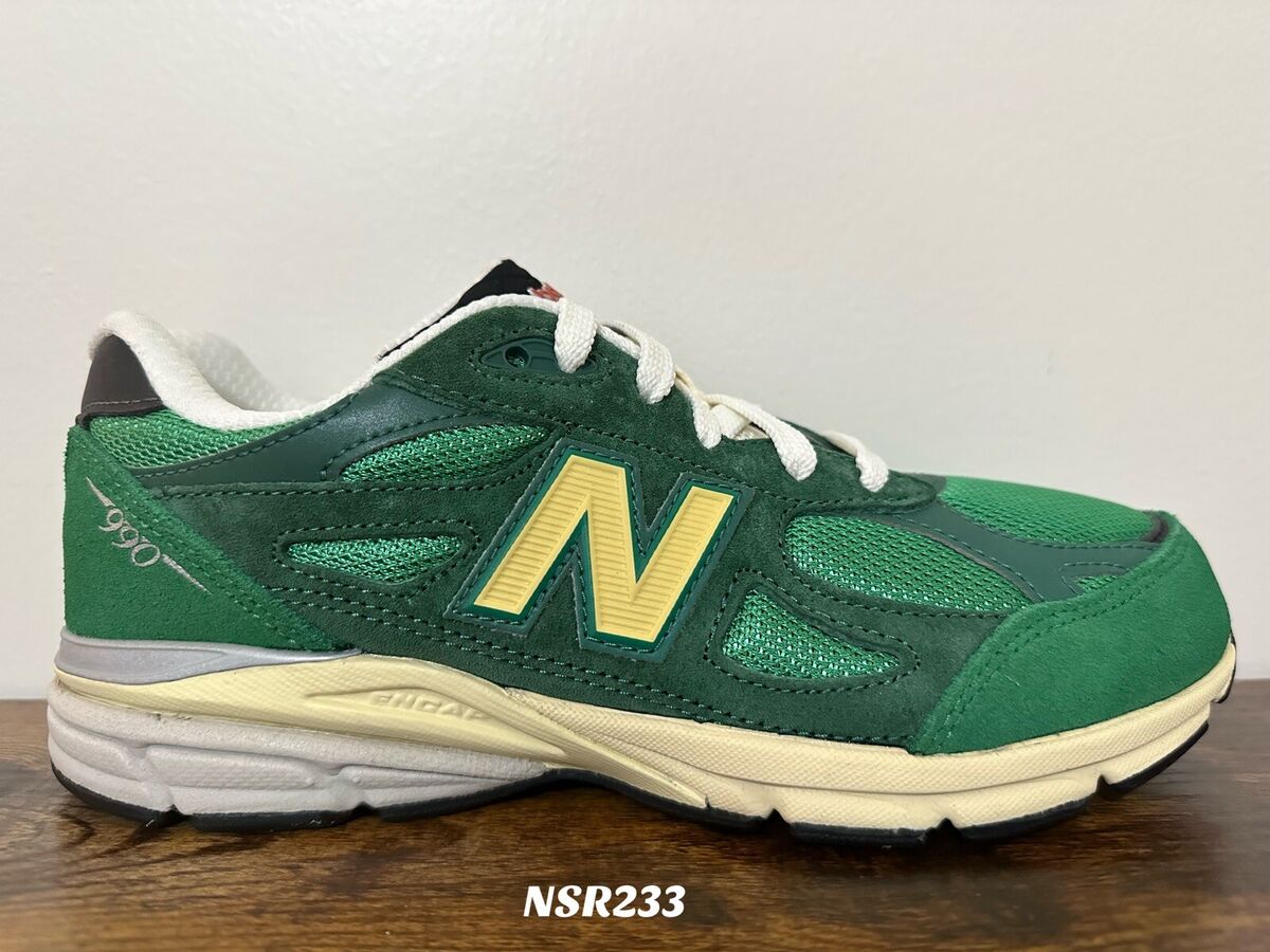 NEW BALANCE 990 990V3 MADE IN USA TEDDY SANTIS GREEN GOLD NEW BALANCE 990 990V3 MADE IN USA TEDDY SANTIS GREEN GOLD