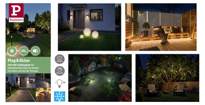 Paulmann Plug & Shine Garten Beleuchtungssortiment 24V Lichtsystem Plug&Shine
