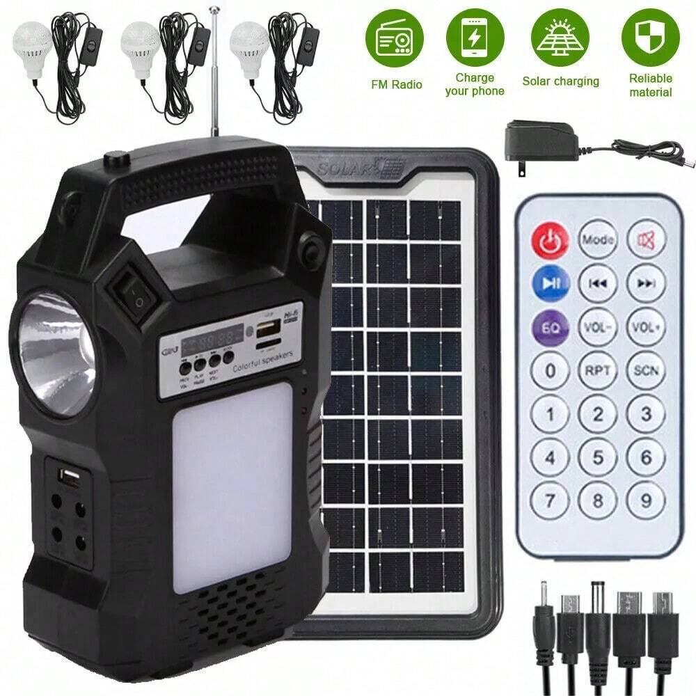 Solar-Powered Portable Generator for Camping & Emergency Outages  