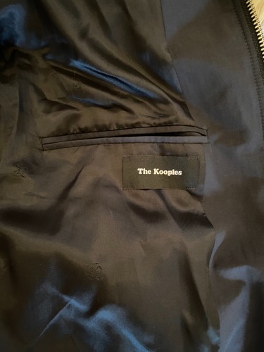 The Kooples Herren Bomberjacke schwarz 100% Lammleder Ärmel Gr. L - Bild 13 von 16