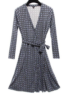 ann taylor blue wrap dress Acler - Avonlea Midi