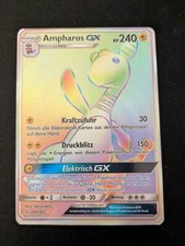 Pokemon Karte Ampharos 185/181 Rainbow Secret Rare Teams sind Trumpf Sonne&Mond