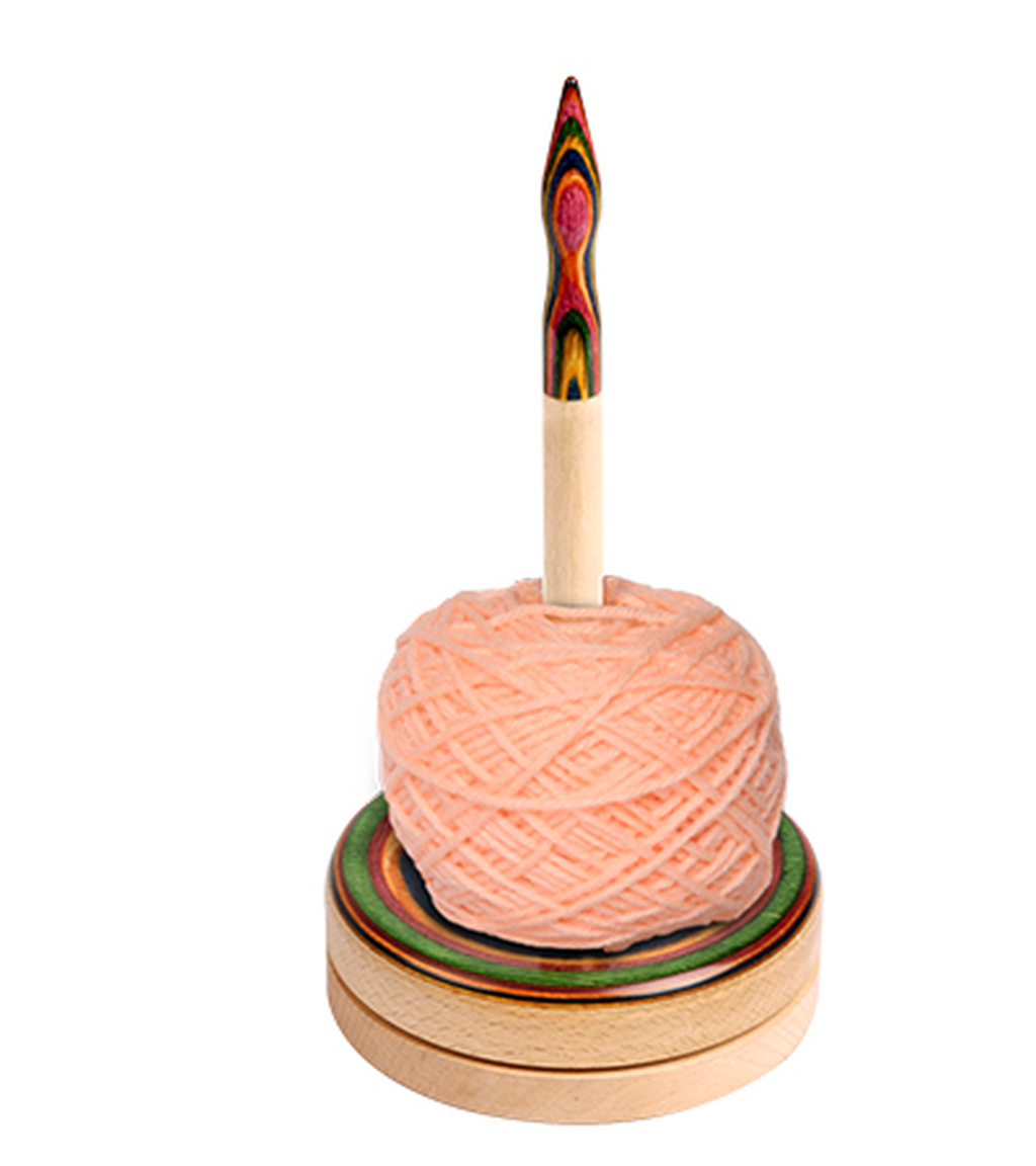 Wollabwickler Aus Holz Mit Kugellager - Garnhalter Für Strickfans