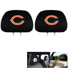 New Team ProMark NFL Chicago Bears Head Rest Covers For Car Truck Suv Van