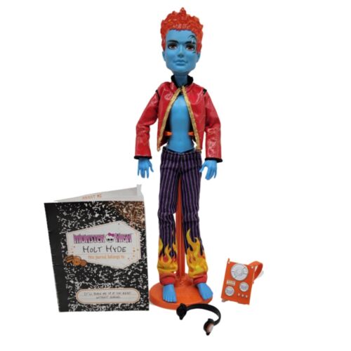 Monster High Holt Hyde 1st Wave Headphones Diary Bag (Broken) Stand *LOOSE