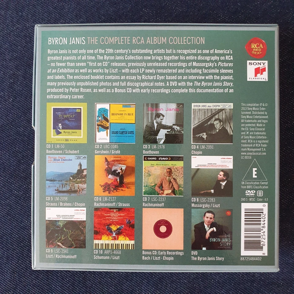 Byron Janis – The Complete RCA Album Collection,  11 CD + DVD, RCA, 2013 - Image 2 of 4