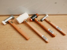 SET OF 4 THOR THOREX COPPER RAWHIDE & RUBBER ASSEMBLY MALLETS 712 953 210 708