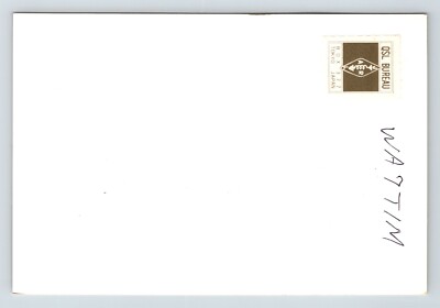 Vintage Ham Radio Amateur QSL QSO Postcard JF1XQL Osaka Japan 1976