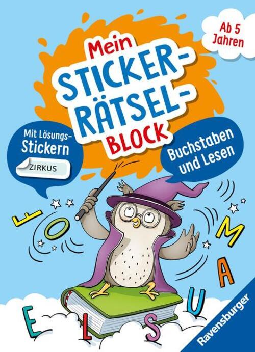Thumbnail - Ravensburger Mein Stickrrätselblock: Buchstaben Für Kinder Ab 5 Jahren