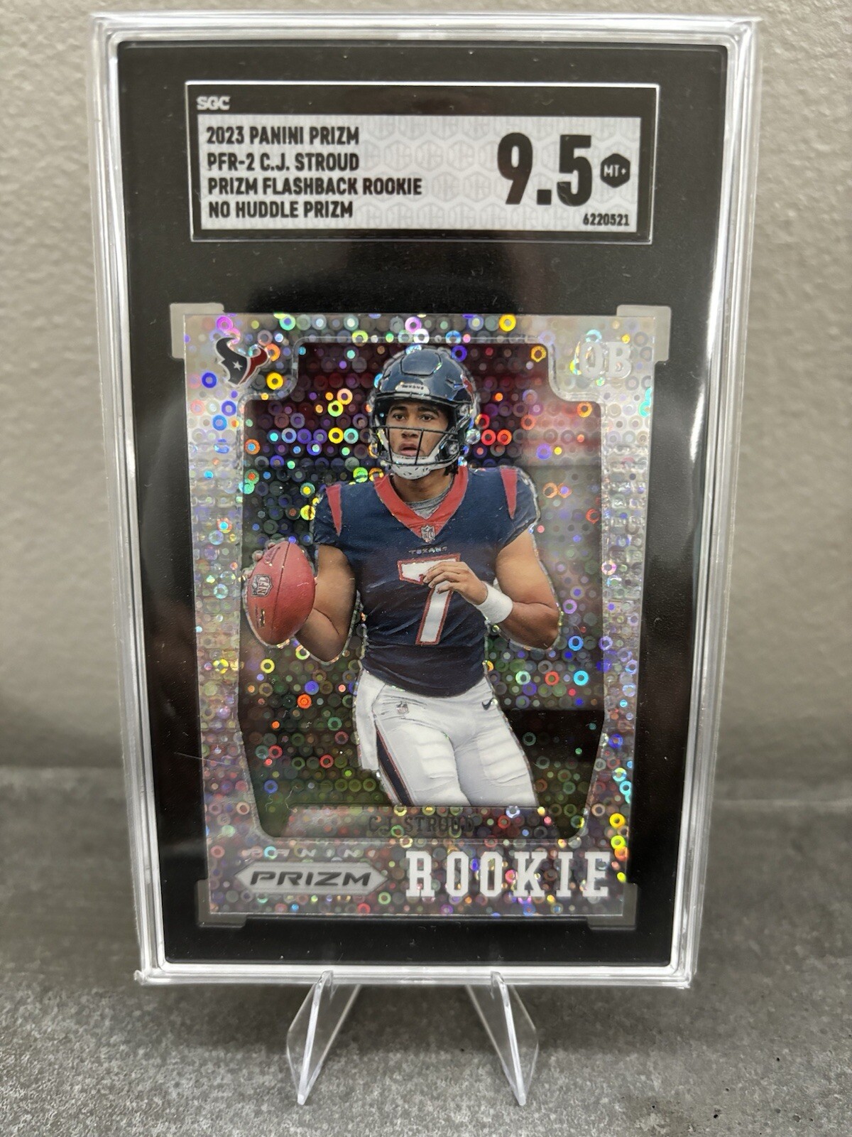 2023 Panini Prizm - Prizm Flashback Rookie No Huddle #PFR-2 C.J. Stroud SGC 9.5