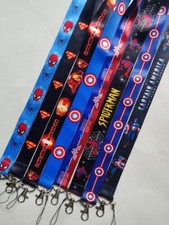 New 10 Pcs Cartoon avengers mix Lanyard Key chain Phone Card Badge Holder