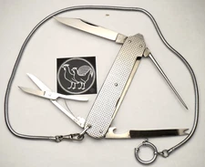 Vintage HEN & ROOSTER STAINLESS Solingen Fly Fishing Knife High Quality MINT