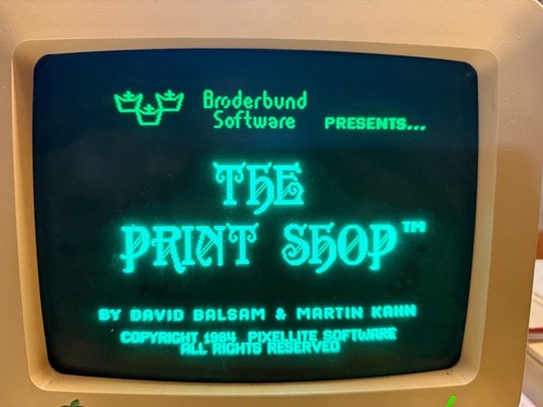 Apple 5.25 Software - THE PRINT SHOP - tested to work on Apple 2c - Picture 2 of 3