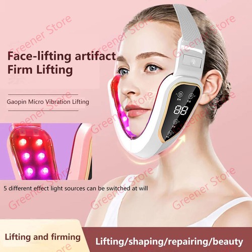 LED Microcurrent Facial Skin Tightening Firming Device V-Face Neck Lift Beauty - Picture 2 of 26