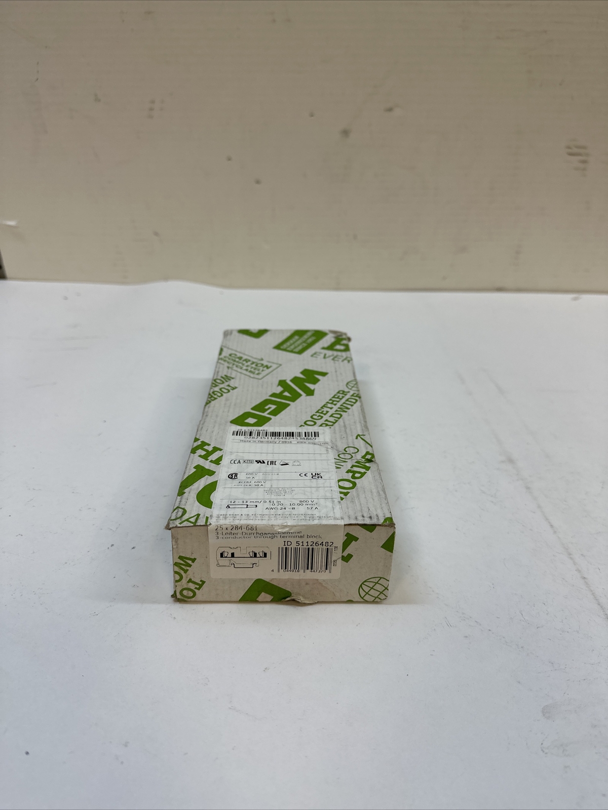 PACK OF 25 WAGO 284-681 TERMINAL BLOCKS