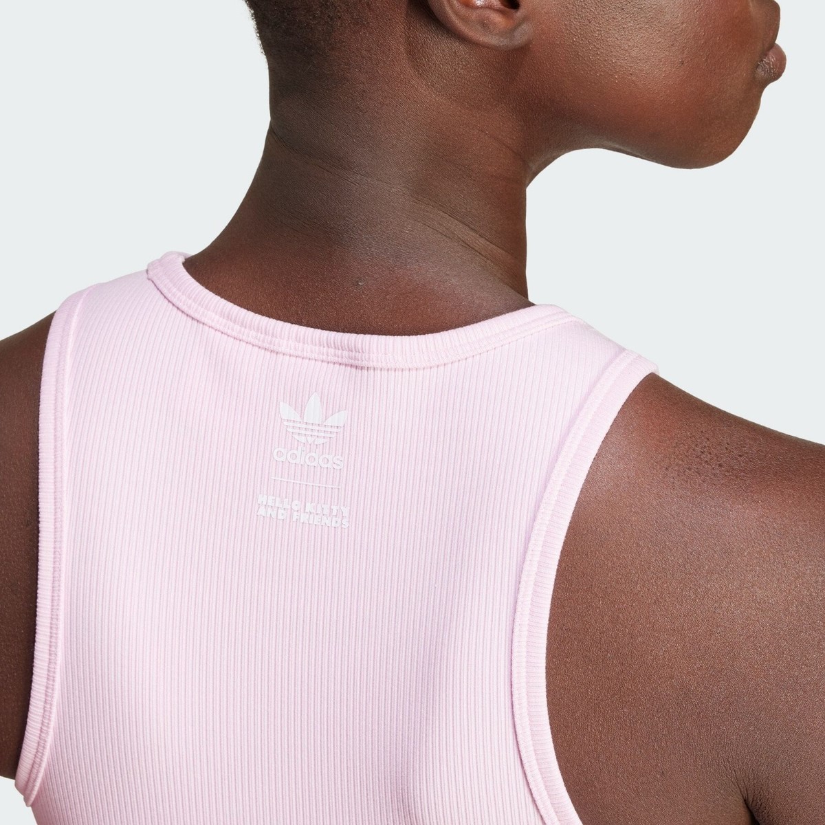 Adidas x Hello Kitty Kuromi Graphic Tank Top Pink Ladies NEW