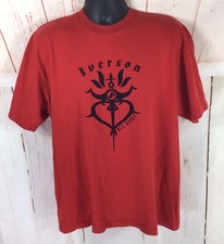 ALLEN IVERSON Red All Heart  T-Shirt VTG Reebok Basketball Cotton Size Large