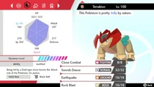 Pokemon Sword and Shield 6iv Shiny Terrakion - FAST DELIVERY!