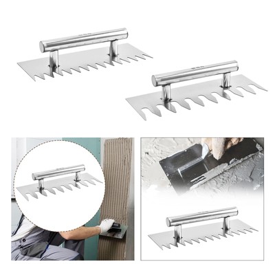 Fliesenmörtelverteiler, Kammkelle, Putzkelle für Bodenfliesen, Wand