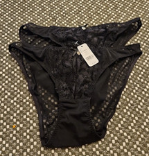 Boux Avenue Lauren Brief  Black Size 8 X 2 Rrp £24