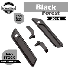 Advan Black Forest Saddlebag Lid Lever Latch Cover Set Kit Fits Harley 2014+