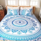 Indien Ombre Mandala Blanket Comforter Ethnic Hippie Doona Duvet Quilt Cover