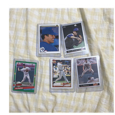 Leaf 1992 MLB Baseball Card Lot (5) Nolan Ryan & Cal Ripken Donruss Highlights