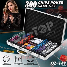 Kidbot Casino Poker Chips Texas Holdem Play Card Party Gambling Game Set 300Pcs