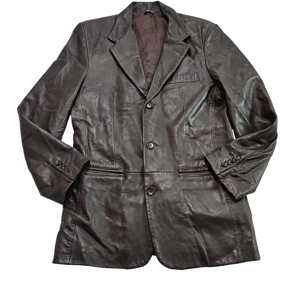 Banana Republic Leather Outer Shell Brown Coats, Jackets & Vests