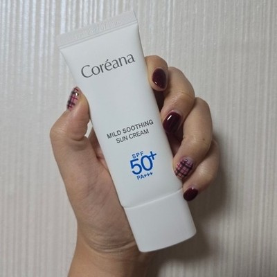 COREANA Mild Soothing Sun Cream 40ml SPF50+ PA+++ UV Protection Daily Sunscreen