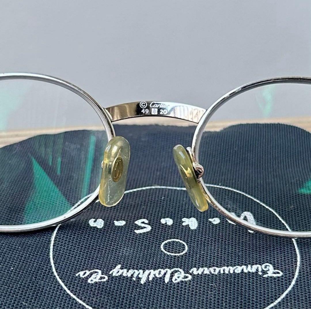 Rare 90s Cartier Wood Temple 135b Eyeglasses Vintage C Decor Gold