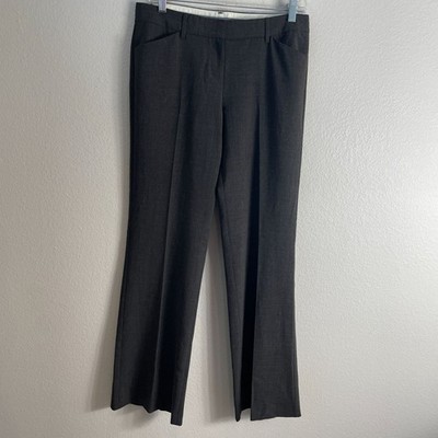 Express Editor Womens 6 Brown Dress Pants Straight Leg Trousers Work Office