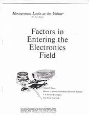 MANAGEMENT LOOKS AT THE UNIVAC - 6 REPORTS FROM 1956 AMA CONFERENCE - 48 PAGES -