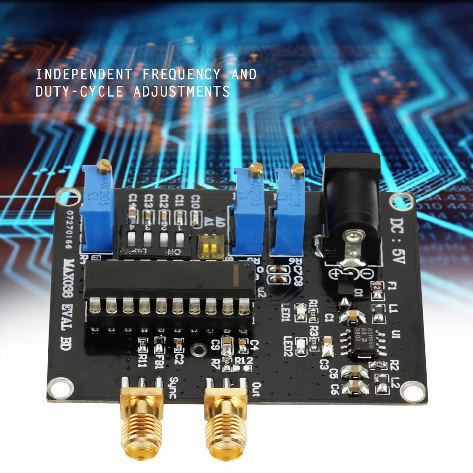 MAX038 20-MHz-Funktionssignalgeneratormodul Präzisions-Dreieck- Sinus- - Bild 3 von 4