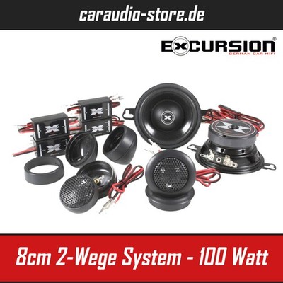 eXcursion SX 3C - 8cm 2-Wege Komponentensystem der Street Serie - 100 Watt