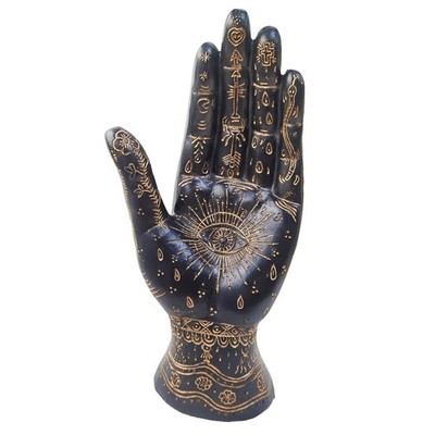 Palmistry Hand Resin Statue Telling Palm Reading, Ancient Mystical Palm with ...