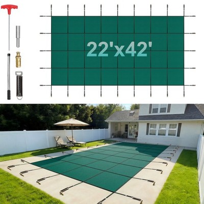 Uimoso Pool Safety Cover 20X40 FT Rectangular In Ground High Strength PP Outdoor