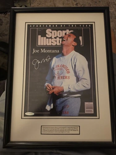 Joe Montana Framed & Signed Sports Illustrated Issue w/ Upper Deck COA