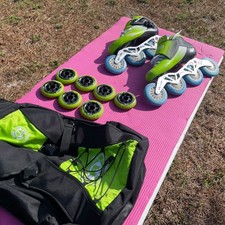 Aero Pro Racing Inline Speed Skates. Carbon Fiber Size 11/44.5/290