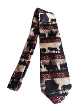 1998 Rockmount Ranch Wear Men's Tie 100 Silk Made in USA Western Novelty