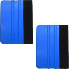 4 Inch Plastic Felt Edge Squeegee, Mini Squeegee Car Window Film Tinting Tool,