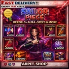 SAILOR PIECE ROBLOX | ALL ITEMS, MATERIALS,WEAPONS,FRUITS,POWERS | FAST