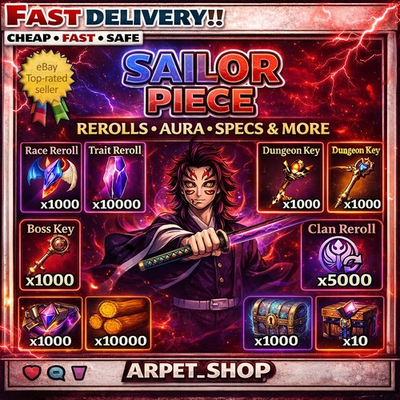 #ad SAILOR PIECE ROBLOX ALL ITEMS MATERIALSWEAPONSFRUITSPOWERS FAST $1.20