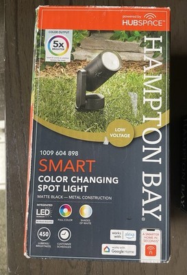 NEW Hampton Bay 5-color 450 Lumen Low Voltage Smart LED Color Changing Light