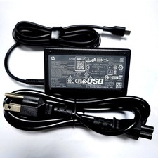 NEW Genuine 65W USB C  Type C Adapter Charger for HP TPN-DA20 TPN-LA23 TPN-HA01