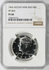 1964 Kennedy Half Dollar Accented Hair DDO VP-003 NGC PF68 Proof