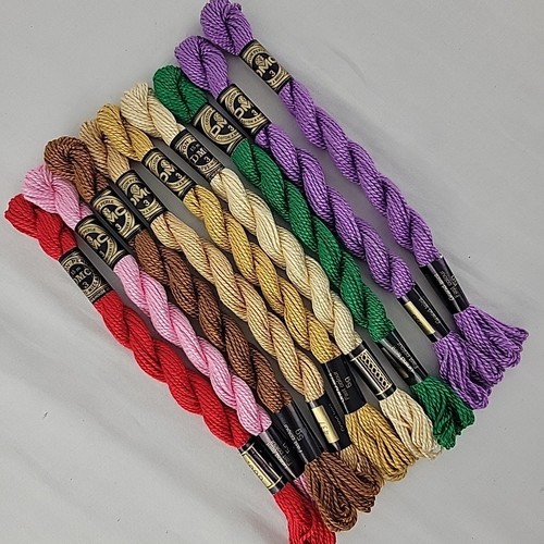 DMC Pearl Cotton Floss Lot of 9 Skein #3 Embroidery Needlepoint X Stitch Crewel - Picture 2 of 4