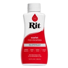 Rit 88050 Scarlet All Purpose Liquid Dye 8 oz. (Pack of 3)