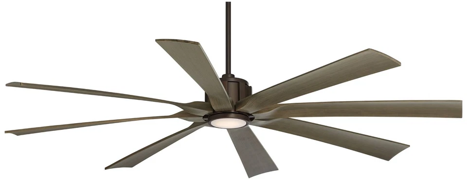 70" Possini Defender Bronze Damp LED Ceiling Fan with Remote - Image 2 of 4