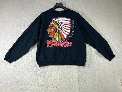 Vintage Y2K Enemy of State EOS Black Sweatshirt Men Size Large Native Crewneck